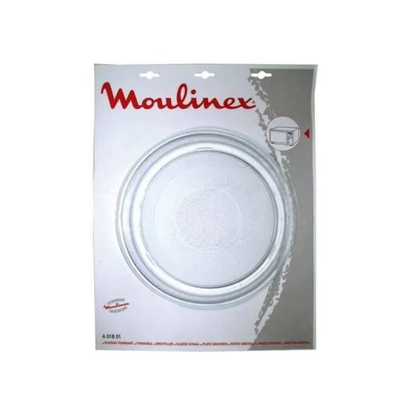 Glasskiva för Moulinex mikrovågor - Ø 280mm - Transparent - Tål diskmaskin