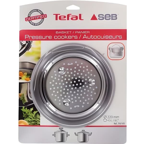 Styv rostfri korg för SEB grytfat - 4,5 / 6 / 7,5 liter - Ø205mm
