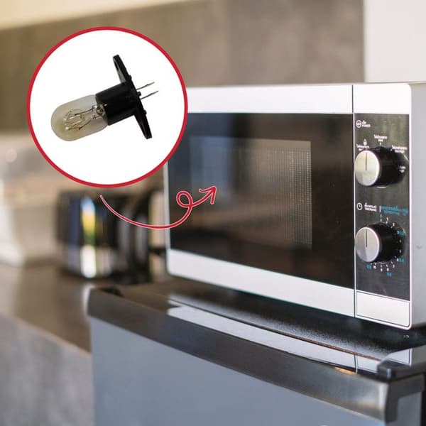 Mikrovågslampa - WHIRLPOOL - 24W - 240V - Svart Färg