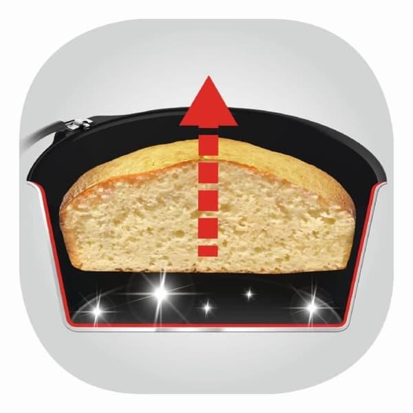 MOULINEX Kakelform 18 cm kompatibel med multikockar Cookeo, Non-stick beläggning, Officiellt tillbehör XA609001