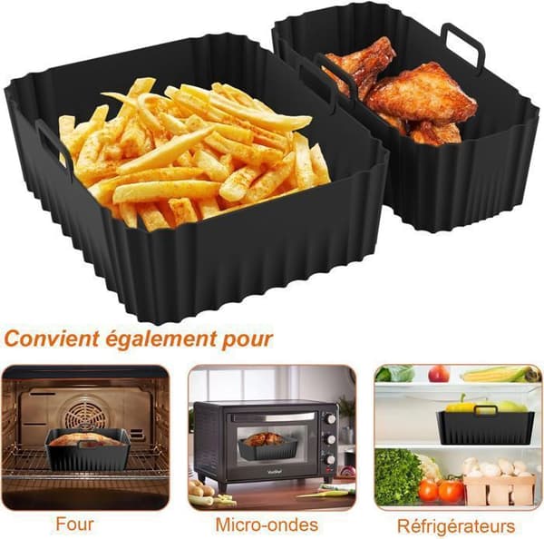 Siliconeform för Luftfriterare, Luftfriterarform, Silikonfat för Luftfriterare - för Philips Airfryer Serie 3000 NA350/00 - för Philips 6/3L