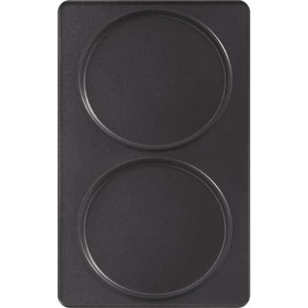 TEFAL - Snack Collection - Set med 2 pannkakstallrikar - Svart - Tål maskindisk