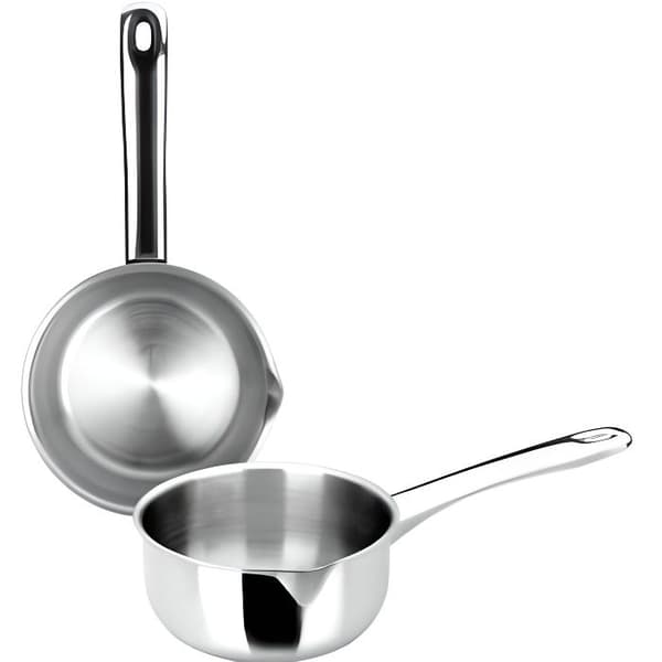 Rostfri kastrull - Essential - 10 cm - 0,40 liter - Alla värmekällor - Hällpip