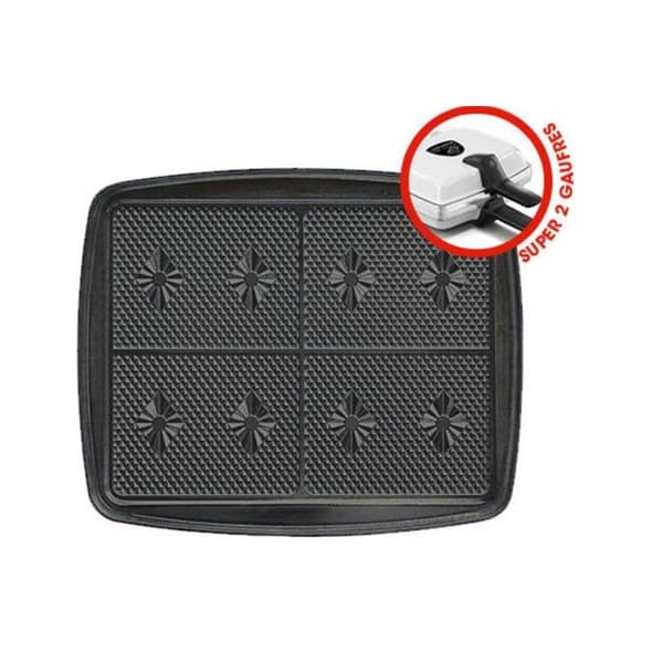 Våffelbryggare - LAGRANGE - Tillbehör 030222 - Rånplattor - Dubbellagers non-stick