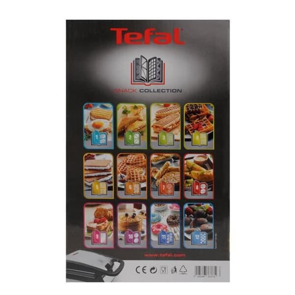 Våffeltallrikar - TEFAL - Snack Collection - Svart - Diskmaskinskompatibla tallrikar