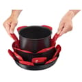 Miniatyrbild 4 av 5: TEFAL Set med 4 pannskydd K2203004 38x36x1cm röd