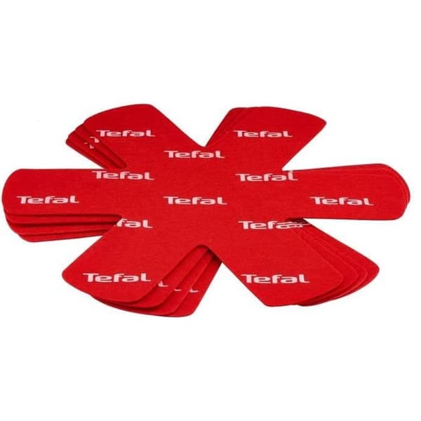 TEFAL Set med 4 pannskydd K2203004 38x36x1cm röd