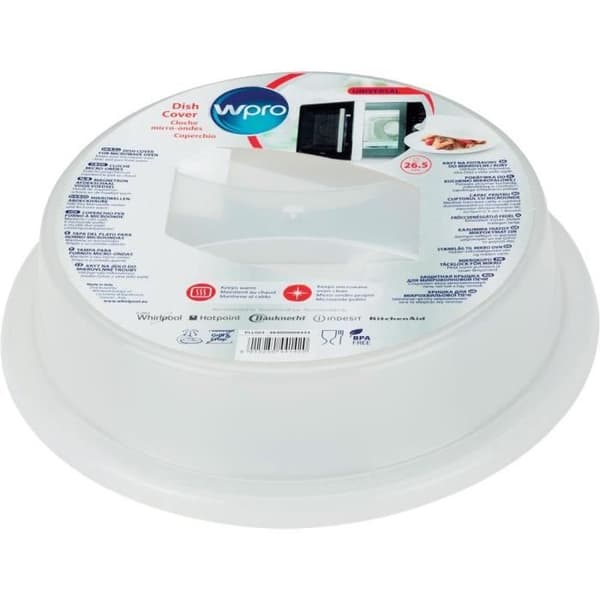 Mikrovågslock - WPRO - PLL003 - Diameter 26,5 cm - Ergonomiskt anti- skållningshandtag