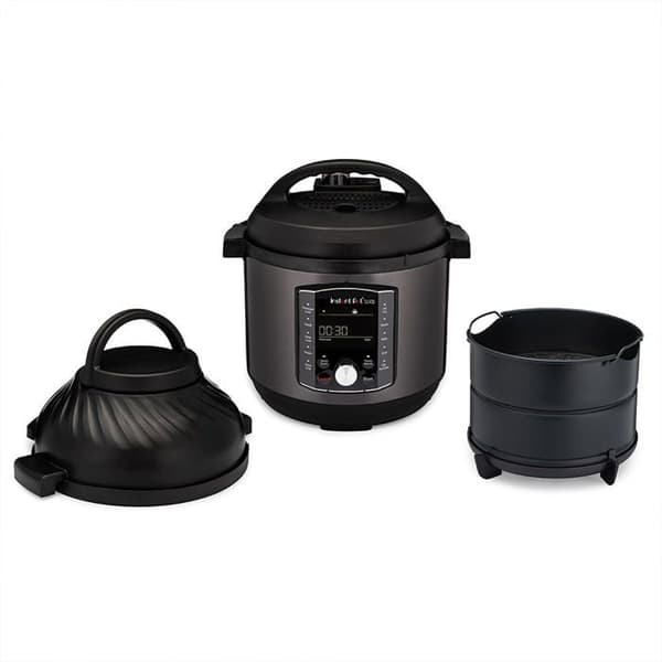 Instant Pot Pro Crisp 11-i-1 elektrisk multikokare - svart rostfritt stål, 1500 W, 7,6 L - Instant Pot
