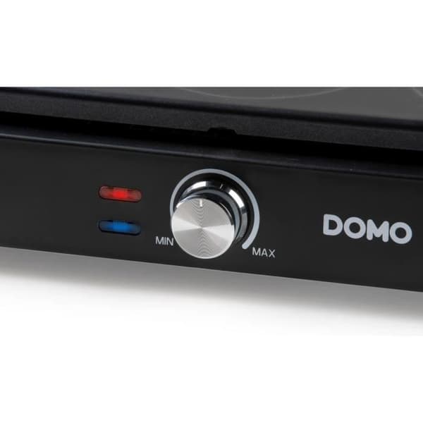 DOMO Wok- och crepehäll - 2 i 1 - 6 pannor - 1000 W - Non-stick