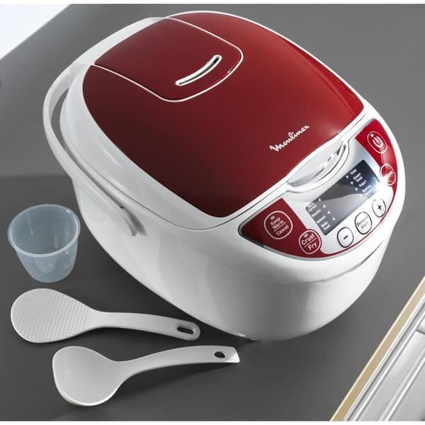 MOULINEX Multicooker 12 i 1 Kapacitet 5L 12 program Riskokare, ånga Långsam tillagning Avtagbar non-stick skål MK705111