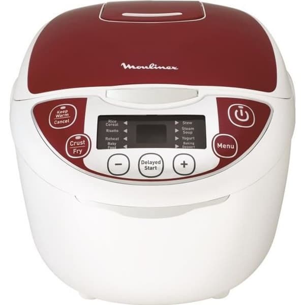 MOULINEX Multicooker 12 i 1 Kapacitet 5L 12 program Riskokare, ånga Långsam tillagning Avtagbar non-stick skål MK705111