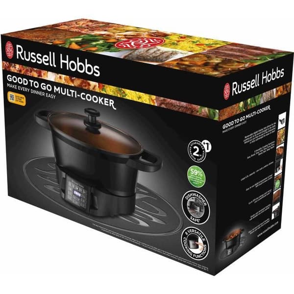 Multikokare RUSSELL HOBBS - 28270-56 - Kapacitet 6,5L - 8 matlagningsfunktioner - Kanna av rostfritt stål - 750W