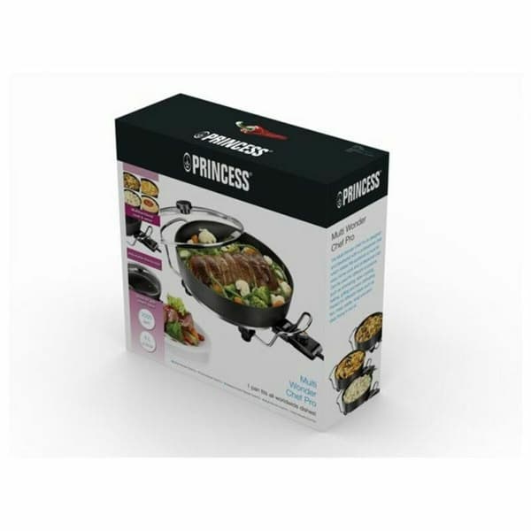 Monikäyttöinen Grilli Pannu Princess 01.162367.01.500 Musta Ø 35 cm Elektroninen