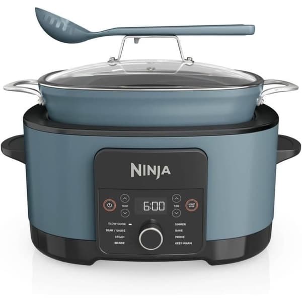 Ninja Foodi PossibleCooker 8 L, Multikokare och Programmerbar Gryta 8-i-1, Grå