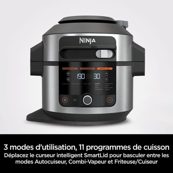Multikokare NINJA - SmartLid OL550EU - Kapacitet 6L - 11 matlagningsprogram - 1460W