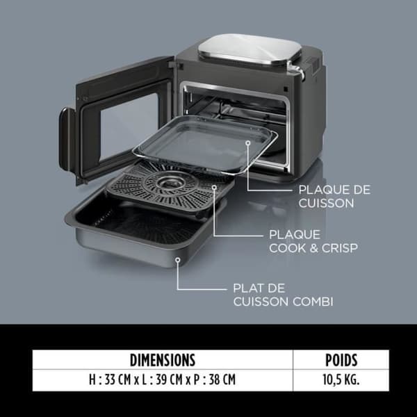Multikokare NINJA - Combi SFP700EU - Kapacitet 12,5L - 12 matlagningsprogram - 1780W