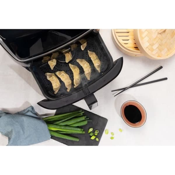 Multicooker Airfryer Vapor Princess-Ångkokare och oljefri fritös med varmluft-För 9 personer-LCD-pekskärm-6,5L-1700W