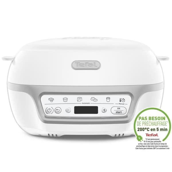 TEFAL Intelligent kakmaskin, 5 program, Manuellt läge, CreaBake-formar, Dedikerad applikation, Cake Factory Délices KD812110