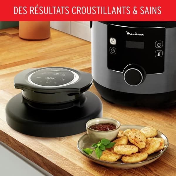 MOULINEX CE778810 Multicooker, Turbo-Crisp Lock, 15 autoprogram, Tryckkokning, Dedikerad App, Turbo Cuisine &amp; Fry
