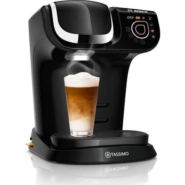 Tassimo Kaffebryggare - BOSCH TAS6502 - Svart - Espresso - Avtagbar Vattentank - Fristående