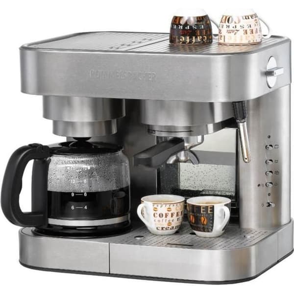 Rommelsbacher Espressomaskin EKS 3010 kaffemaskin 2-i-1 kaffemaskin 1,5 L Halvautomatisk