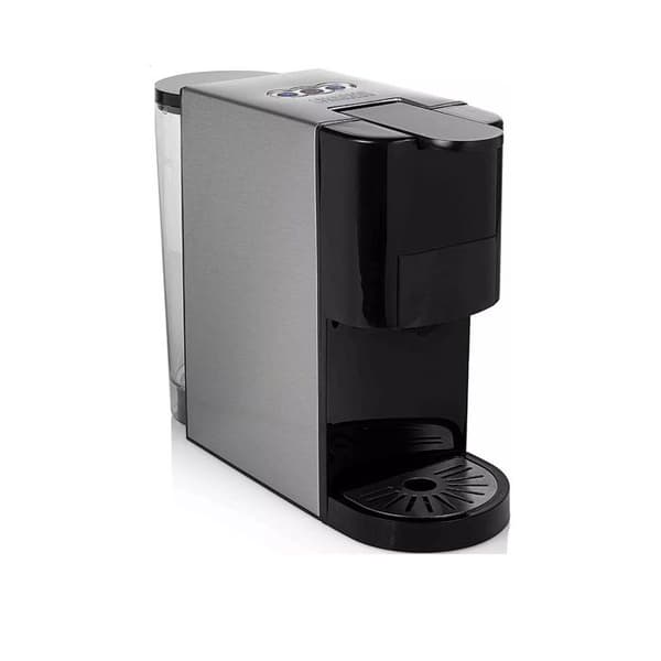 Princess 249450 kaffemaskin med flera kapslar - 4 i 1 - 1450 W - Kapslar - Kapslar - Malet kaffe - BPA-fri - Svart - Silver