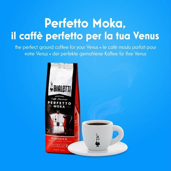 Italiensk Kaffepanna Bialetti 0007254 Silvrig Rostfritt stål 4 Csészék 200 ml