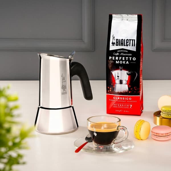 Italiensk Kaffepanna Bialetti 0007254 Silvrig Rostfritt stål 4 Csészék 200 ml