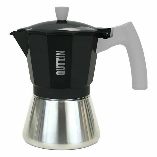 Italiensk Kaffepanna Quttin Aluminium Stål 9 Koppar 450 ml (6 antal)