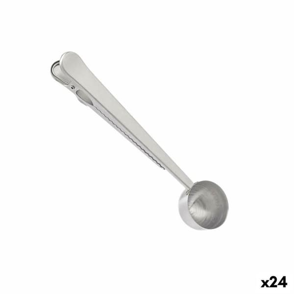 Måttbägare Kinvara W4034 Rostfritt stål 17,5 x 17,5 x 2,5 cm Klämma (24 antal)
