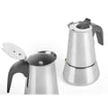 Miniatyrbillede 2 af 4: Italiensk Kaffekande Kinvara S12AA-9T Sort Sølvfarvet Stål 9 Kopper