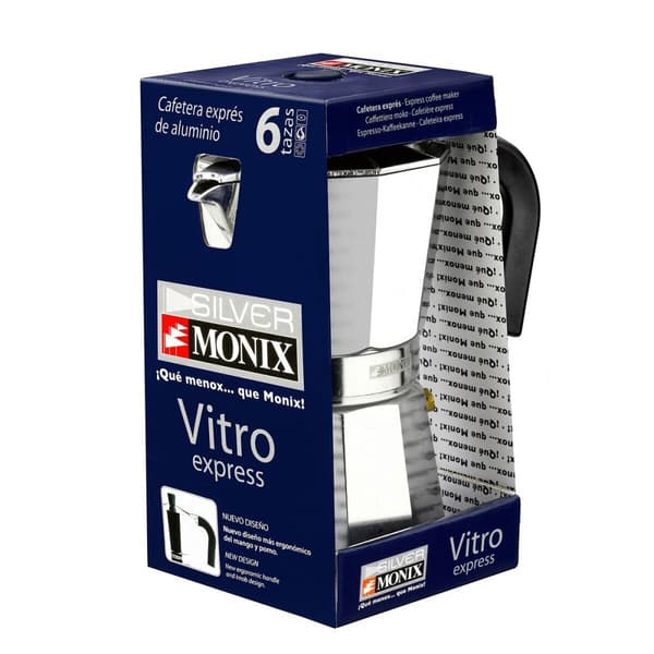Italiensk Kaffepanna Monix Braisogona_M620012 Silver Aluminium 12 Csészék
