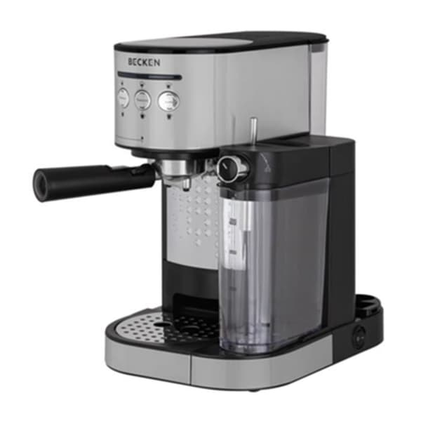 Becken manuell kaffemaskin - Rostfritt stål - Kapacitet 1,2L - Espresso, cappuccino, latte/gallon - BECM4567