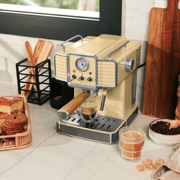 Cecotec Espressomaskin Power Espresso 20 Tradizionale Ljusgul