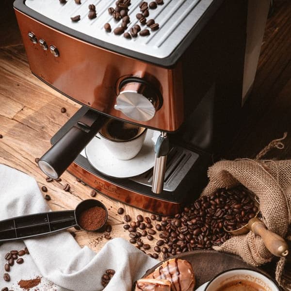 Espressomaskin - ADLER - AD 4404 - 15 barer - 850 W - Svart