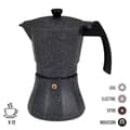 Miniatyrbillede 2 af 2: Italiensk Kaffekande EDM Sort Aluminium 12 Skodelice Induktion
