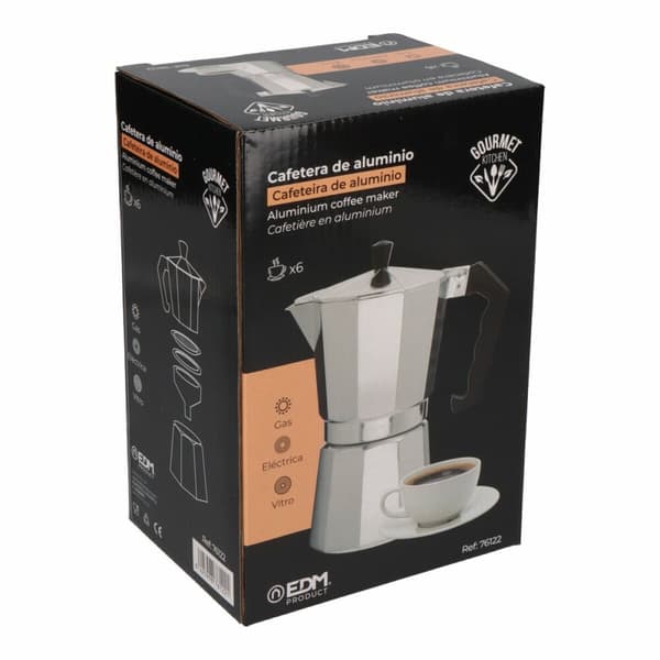 Italiensk Kaffekande EDM Aluminium 6 Kopper