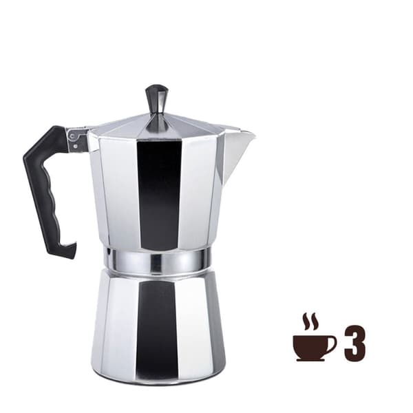 Italiensk Kaffekande EDM Aluminium 3 Skodelice
