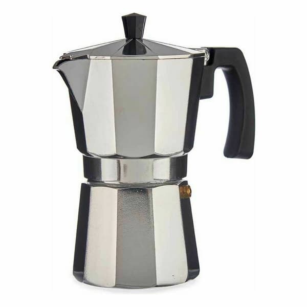 Vanhanaikainen Italialainen Mokkapannu Kinvara A11RA-600 Hopeinen Alumiini 300 ml (12 osaa)