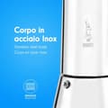 Miniatyrbillede 5 af 10: Italiensk Kaffekande Bialetti 0007254 Sølvfarvet Rustfrit stål 4 Skodelice 200 ml