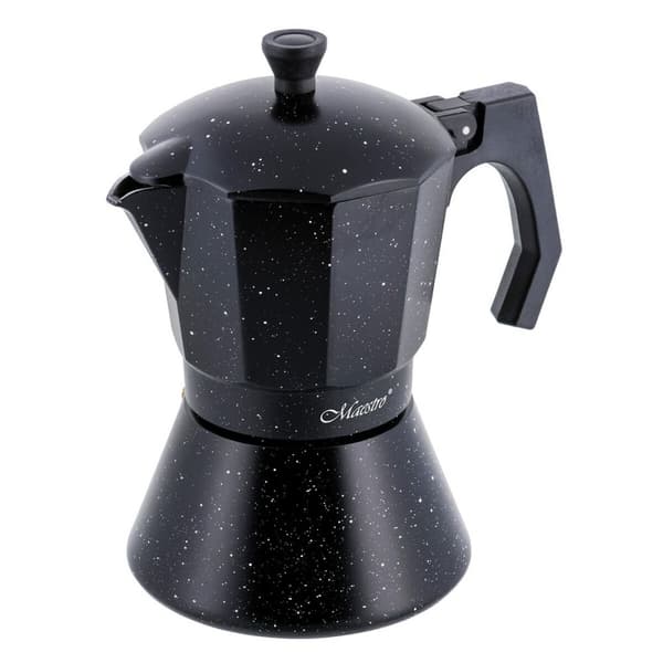 Italiensk Kaffepanna Feel Maestro MR-1667-6 Svart Granit Aluminium 300 ml 6 Koppar