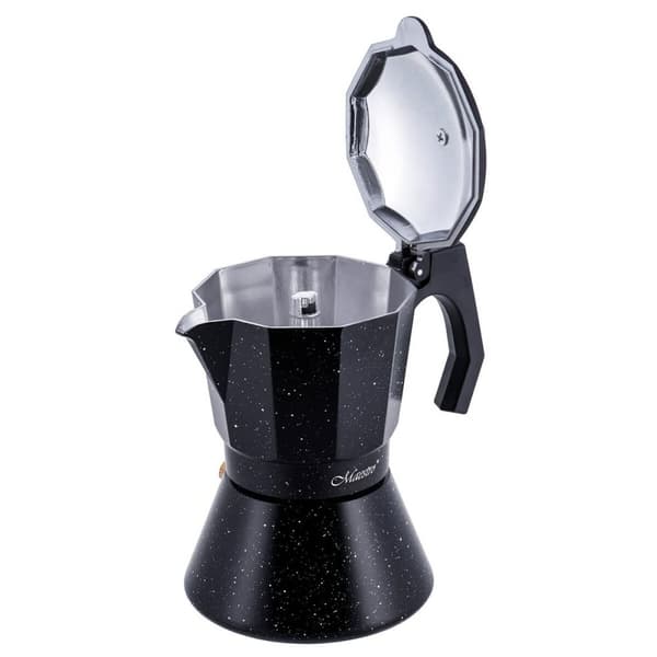 Italiensk Kaffepanna Feel Maestro MR-1667-6 Svart Granit Aluminium 300 ml 6 Koppar