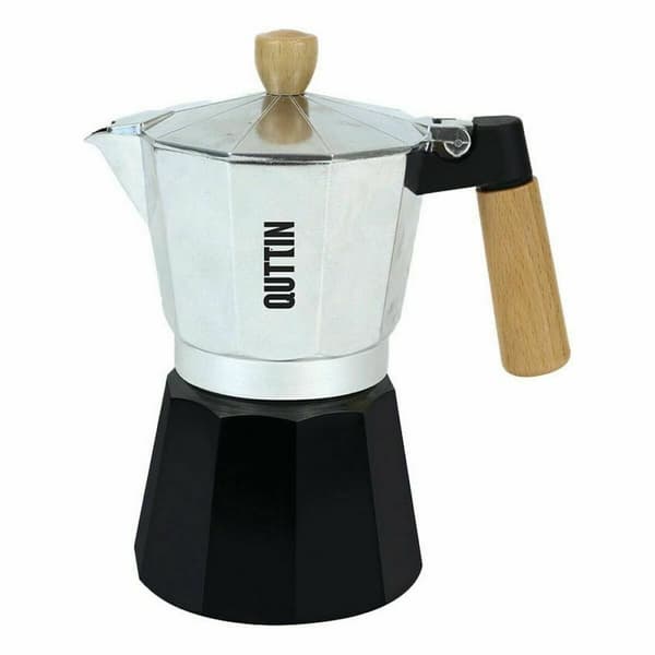 Italiensk Kaffekande Quttin Træ Aluminium 12 Skodelice (6 enheder)
