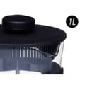 Pikkukuva 3 / 3: Teekannu Kinvara SW8120-1000ML Musta Läpinäkyvä 1 L Mäntä