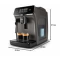 Miniatyrbillede 2 af 2: Superautomatisk kaffemaskine Philips EP2224/10 1,8 l 1500W Antracit 1500 W 15 bar 1,8 L