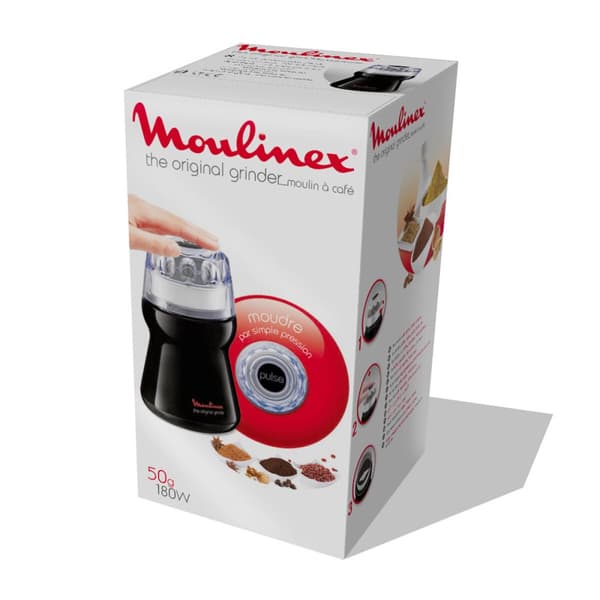 Kvarn Moulinex Grinder AR110830 180W Svart 50 g 180 W