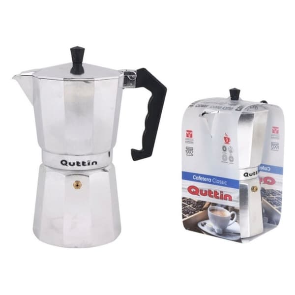 Italiensk Kaffepanna Quttin Rostfritt stål Aluminium - 12 koppar