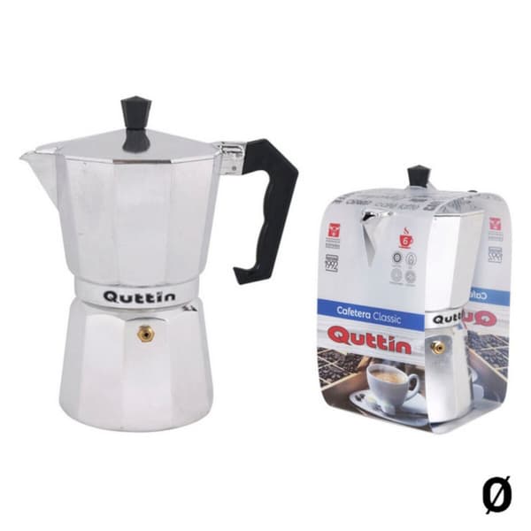 Italiensk Kaffepanna Quttin Rostfritt stål Aluminium - 12 koppar