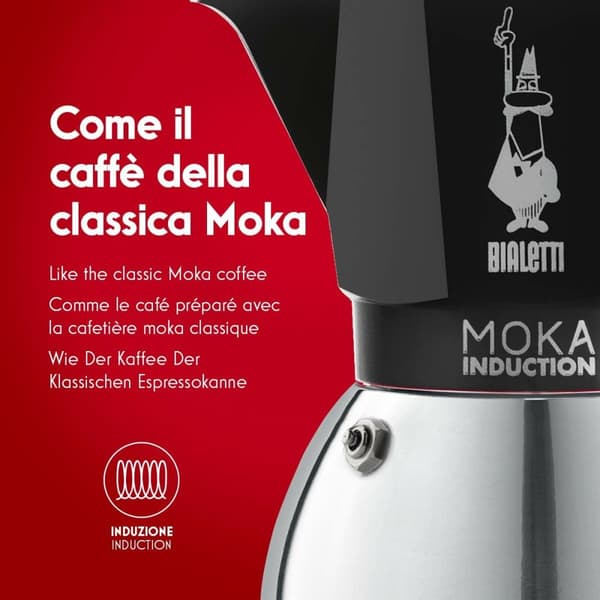 Italiensk Kaffepanna Bialetti 0006936 Svart Rostfritt stål Aluminium 300 ml 6 Koppar